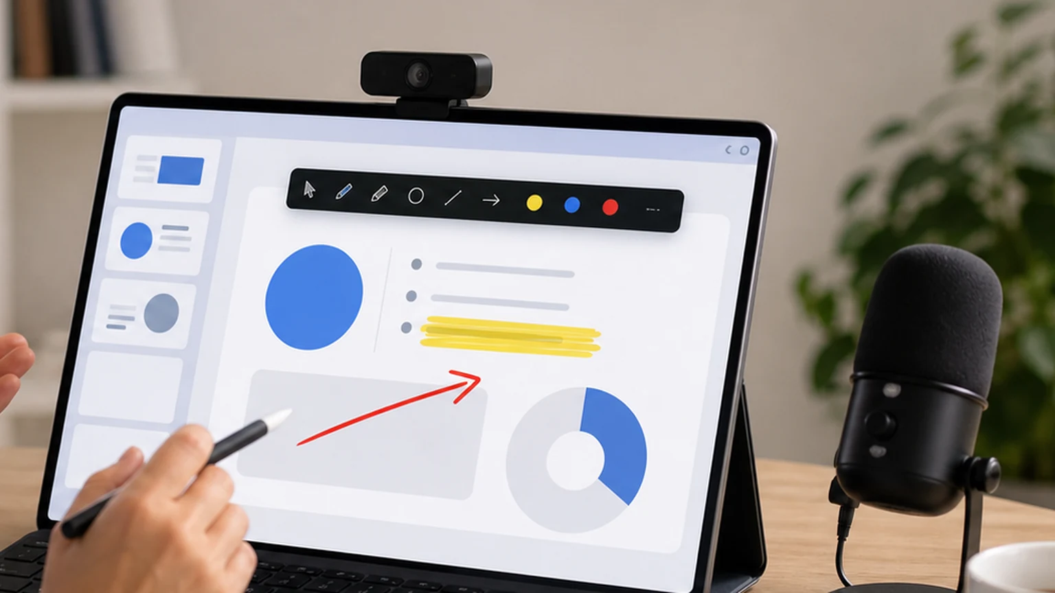 Online teaching tool with annotation support for teachers